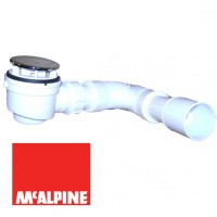 Сифон бутылочный McALPINE MRS5C-SF для душевого поддона с выпуском 70мм отводной трубой O40/50мм