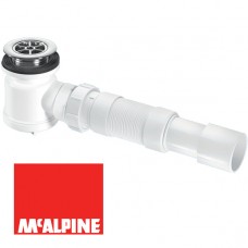 Сифон бутылочный McALPINE MRS2C-F для душевого поддона с выпуском 70мм отводной трубой O40/50мм