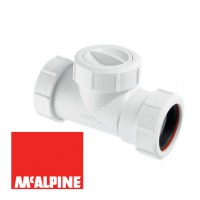 Обратный клапан McALPINE T28M-NRV для канализации O40мм